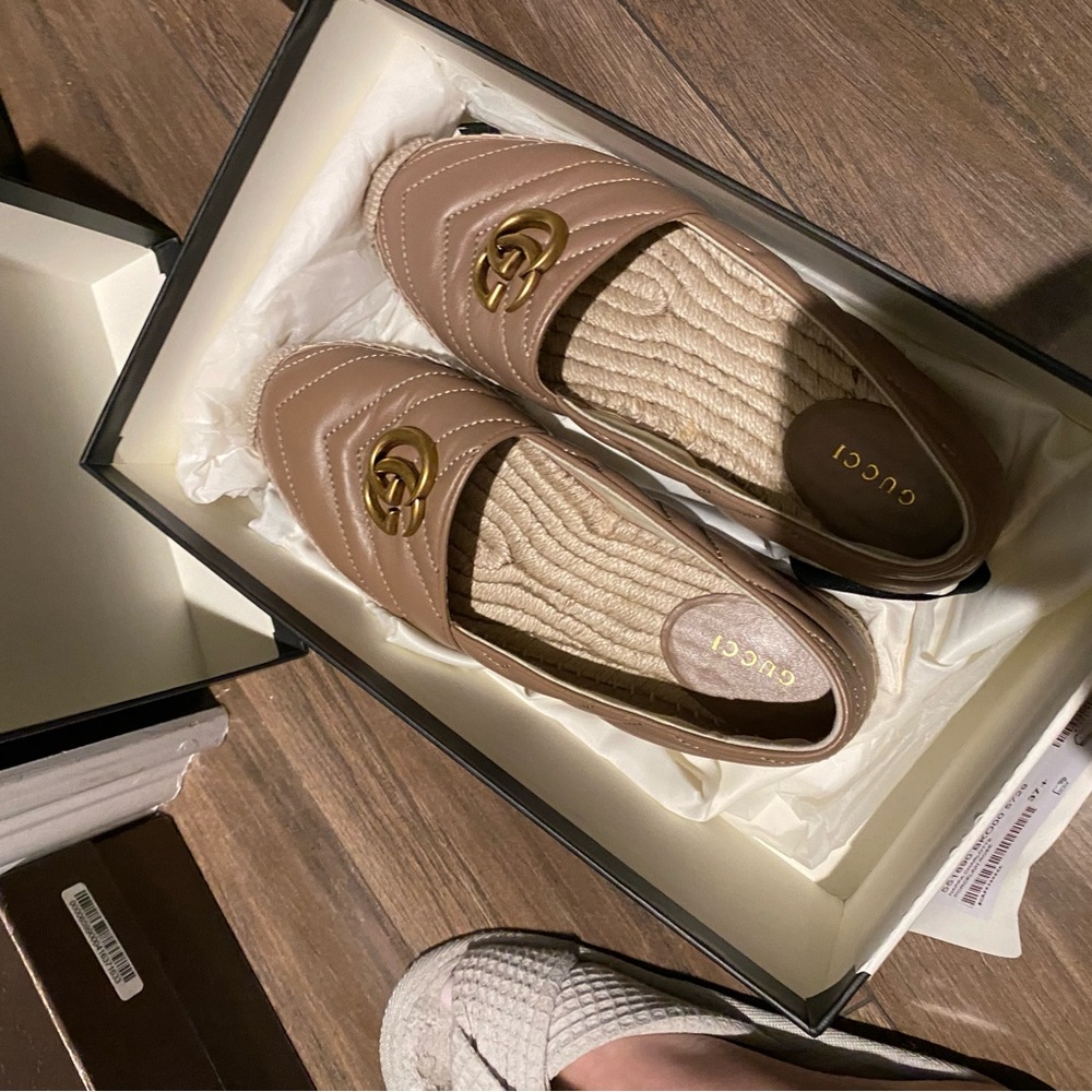 Gucci taupe espadrilles - Picture 6 of 9